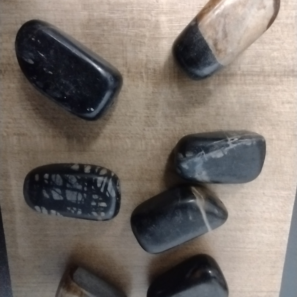 Picasso marble beads - Picture 3 of 7